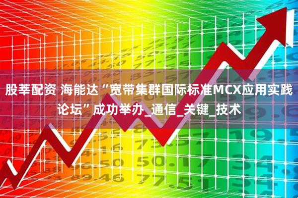 股莘配资 海能达“宽带集群国际标准MCX应用实践论坛”成功举办_通信_关键_技术